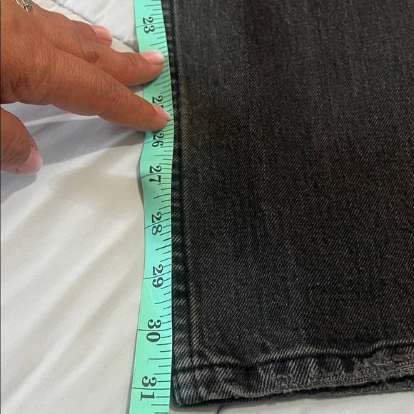 Abercrombie & Fitch-the 90s straight ultra high rise- curve love black Jeans - Picture 6 of 7